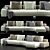 Delcourt Design Minotti Daniels Sofa 3D model small image 1