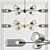 Elegant Edie Chandelier - Illuminate Your Space 3D model small image 1