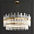 Elegant Double Tier Aquitaine Chandelier 3D model small image 1