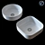 Artisan Above Counter Basins: Square & Round 3D model small image 1