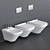 DURASTYLE Wall-Hung WC: Modern Ceramic Toilet 3D model small image 1