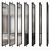 Rotating Metal Partition with Frosted Glass 3D model small image 2
