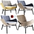 Sleek Asta Armchair - Contemporary Design 3D model small image 1