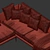 Modern B&B Atoll Sofa: Sleek Simplicity 3D model small image 3