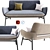 Stylish Asta Sofa: Modern Comfort 3D model small image 1