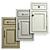 14-Piece Cabinet Doors Set 3D model small image 1