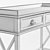 Sophisticated DANTONE HOME Cambridge Dressing Table 3D model small image 3