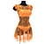 Guipure Latin Bikini Dress 3D model small image 1