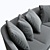 Elegant Aura Sofa: Comfortable, Contemporary, Inviting 3D model small image 2