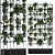 Compact Vertical Garden: Exotic Plants for Stylish Indoor Spaces 3D model small image 1