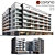 Modern Residential Building 3D Model 3D model small image 1