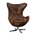 Cozy Swivel Balloon Chair 3D model small image 2