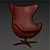 Cozy Swivel Balloon Chair 3D model small image 3