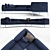 Luxury Cassina Cotone Sofa 3D model small image 1