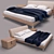 Real Size Maple Bed with Seal Simulation 3D model small image 1
