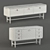 Elegant Sideboards with Legs - Bellagio 3D model small image 1