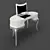 RIMINI White Lacquer Dressing Table by Fratelli Barri 3D model small image 1