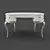 RIMINI White Lacquer Dressing Table by Fratelli Barri 3D model small image 2