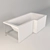 Relisan Options 165x85 R - Acrylic Bathtub 3D model small image 1