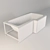 Relisan Options 165x85 R - Acrylic Bathtub 3D model small image 3