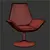 Elegant Bouffard Lounge Chair 3D model small image 3