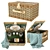 Lefard Picnic Set: Stylish Outdoor Dining 3D model small image 2