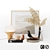 Artistic Decor Set: Painting, Lamp, Eames Bird 3D model small image 1