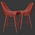 MCM Swivel Counter Stool: Stylish & Versatile 3D model small image 3