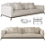 ZBrush-designed Faubourg Sofa 3D model small image 1