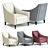 Rivera Armchair: Stylish 3D Model 3D model small image 1