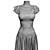 Sun-Kissed Double Skirt Maxi Dress 3D model small image 3