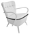 Vintage Dutch Club Chair 3D model small image 3