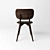 Mater Nordic Oak Dining Chair 3D model small image 3