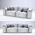 Stylish Pula Sofa - Luxurious & Versatile 3D model small image 2