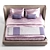 Baxter Metropolis Plain Bed in Stylish Elegance 3D model small image 2