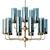 Midcentury Delphy 15-Light Chandelier 3D model small image 1