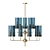 Midcentury Delphy 15-Light Chandelier 3D model small image 2