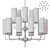 Midcentury Delphy 15-Light Chandelier 3D model small image 3