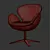 Ospina Swivel Armchair: Modern Comfort 3D model small image 3