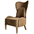 Elegant Lolita Armchair - Timeless Luxury 3D model small image 1