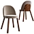 Sleek Steel Lounge Chair 3D model small image 1