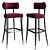 Zulu Bar Chair: Elegant and Functional 3D model small image 1