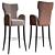 Brabbu Davis Bar Chair 3D model small image 1