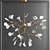 Luxurious Heracleum Gold Chandelier 3D model small image 1