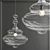 Brasso Chandelier - Modern Loft Glass Lighting 3D model small image 1
