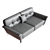 Elegant Noa: Modern Sofa Collection 3D model small image 2