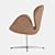 Elegant Swan Chair Replica 3D model small image 3