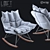 Contemporary LoftDesign Armchair 3D model small image 1