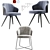 Modern Leslie Dining Chairs Set - Stylish and Functional 3D model small image 2