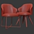 Modern Leslie Dining Chairs Set - Stylish and Functional 3D model small image 3